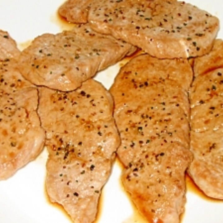 豚ヘレ肉ブラックペッパー焼き レシピ 作り方 By Kutukutsu 楽天レシピ